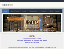 Tablet Screenshot of imedhaiti.org